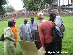 While the box may not look exciting, the well head inside is cause for great celebration because it represents a reliable source of water