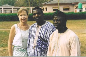 Elaine, Burster and Prof. David Adeniran