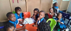 Schoolkids in Iriebe School
